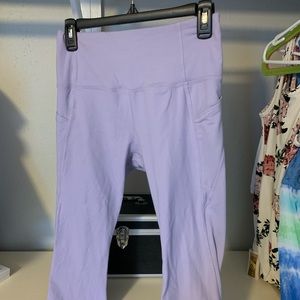 Lavender pocket workout leggings
